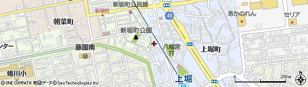 富山県富山市新堀町周辺の地図