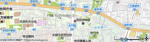 中澤時計本店周辺の地図