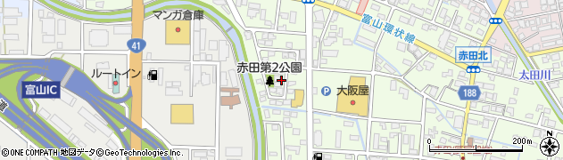 赤田第2公園周辺の地図