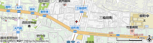 長野県長野市三輪三輪田町1317周辺の地図