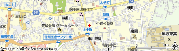 長野県須坂市須坂中町209周辺の地図