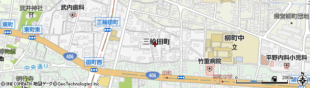 長野県長野市三輪三輪田町1285周辺の地図