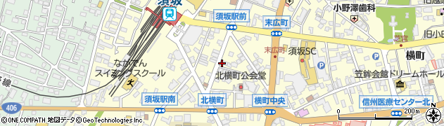 長野県須坂市須坂（北横町）周辺の地図