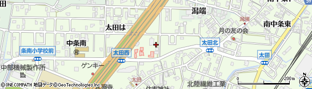 石川県河北郡津幡町太田は170周辺の地図
