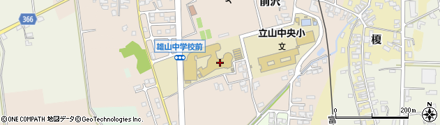 立山町立雄山中学校周辺の地図