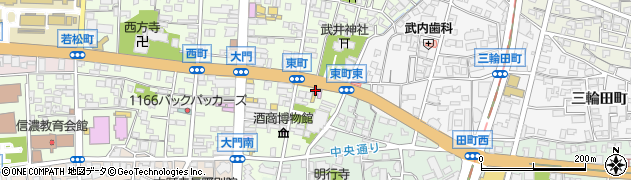 長野市立　門前商家ちょっ蔵おいらい館周辺の地図