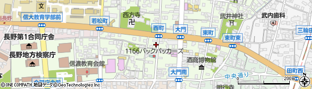 長野県長野市長野西町1043周辺の地図