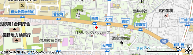 長野県長野市長野西町564周辺の地図