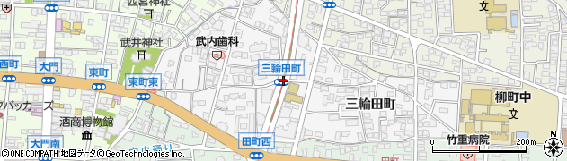 三輪田町周辺の地図