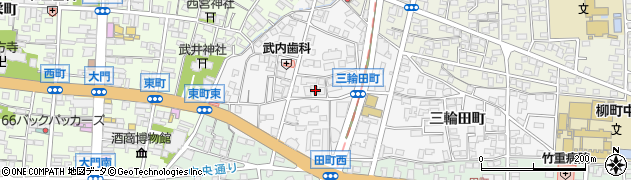 長野県長野市三輪三輪田町1341周辺の地図