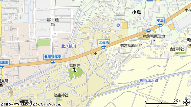 〒381-0025 長野県長野市北長池の地図