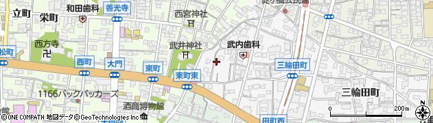 長野県長野市三輪三輪田町1358周辺の地図