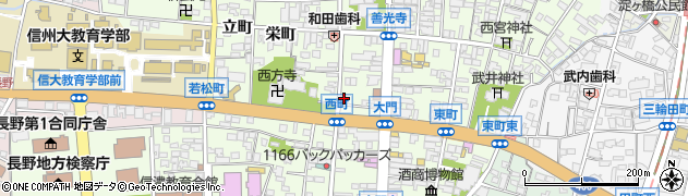 長野県長野市長野西町577周辺の地図