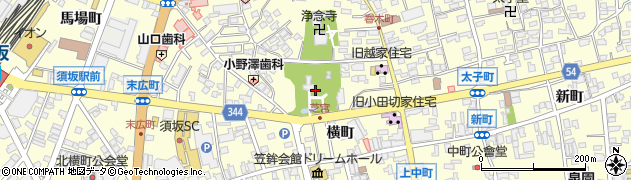 長野県須坂市須坂（横町）周辺の地図