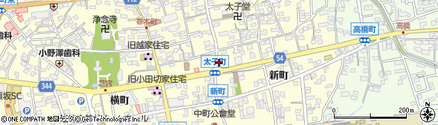 読売センター・須坂・小布施周辺の地図