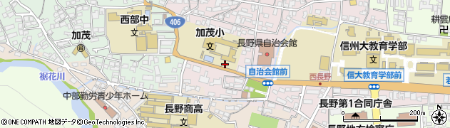 長野県長野市西長野周辺の地図