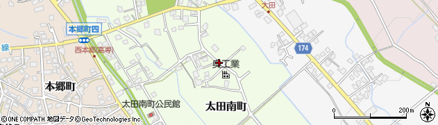 富山県富山市太田南町周辺の地図