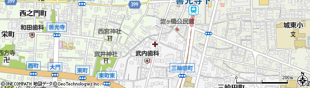 長野県長野市三輪三輪田町1345周辺の地図