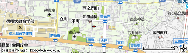 長野県長野市長野西町586周辺の地図