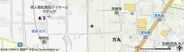 富山県砺波市宮丸周辺の地図