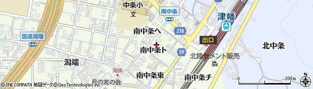 石川県津幡町（河北郡）南中条（ト）周辺の地図