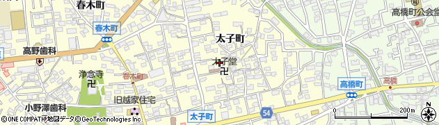 長野県須坂市須坂太子町周辺の地図