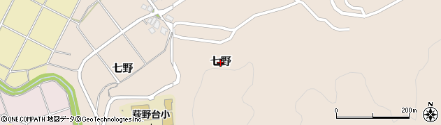 石川県津幡町（河北郡）七野周辺の地図