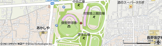 長野運動公園周辺の地図