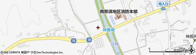 栃木県那須烏山市神長周辺の地図