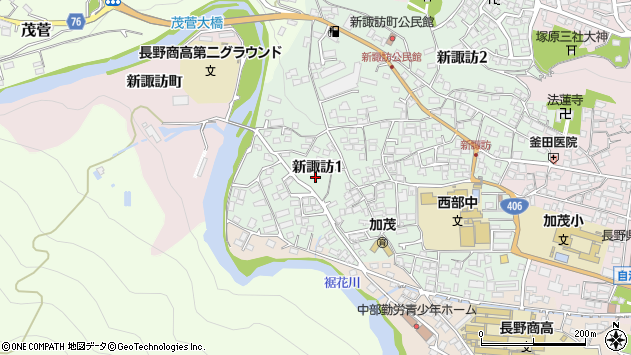〒380-0873 長野県長野市新諏訪町の地図