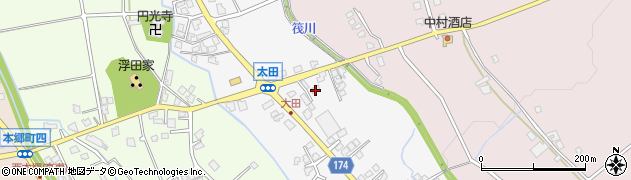 富山県富山市太田中区33周辺の地図