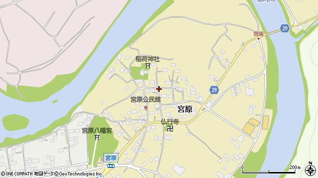 〒321-0625 栃木県那須烏山市宮原の地図