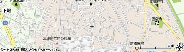 本郷町二区公園周辺の地図