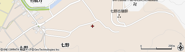 石川県河北郡津幡町七野ク周辺の地図