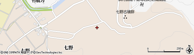 石川県津幡町（河北郡）七野（ク）周辺の地図