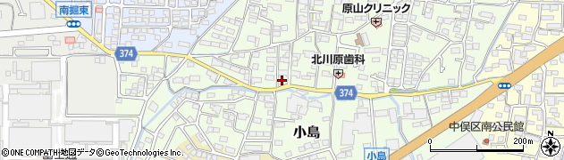 長野県長野市小島256周辺の地図