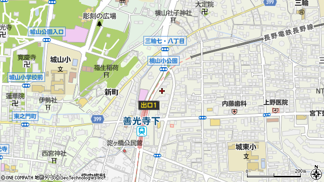 〒380-0807 長野県長野市横山の地図