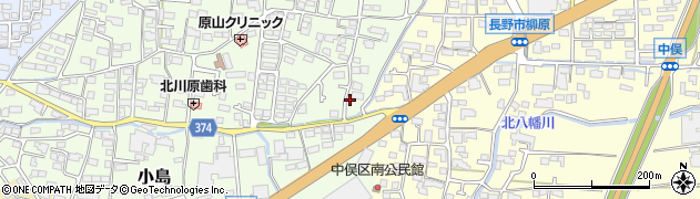 長野県長野市小島203周辺の地図