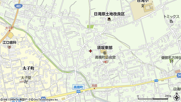 〒382-0016 長野県須坂市高橋町の地図