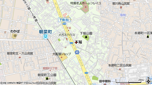 〒939-8055 富山県富山市下堀の地図