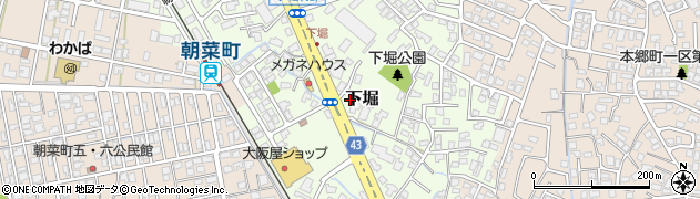 富山県富山市下堀周辺の地図