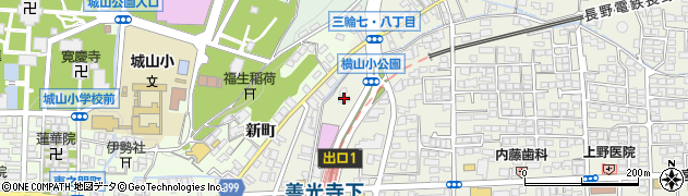 弐萬圓堂長野大通り店周辺の地図