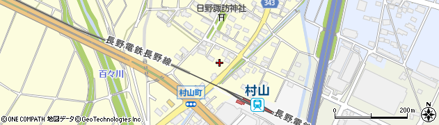 長野県須坂市村山256周辺の地図