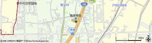 富山県砺波市千代153周辺の地図