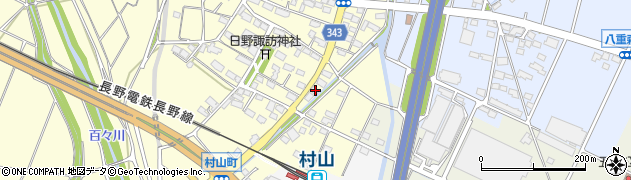 長野県須坂市村山153周辺の地図