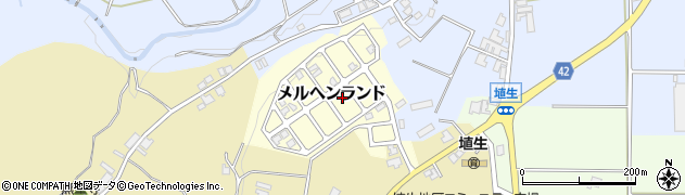 富山県小矢部市メルヘンランド周辺の地図
