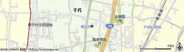 富山県砺波市千代171周辺の地図