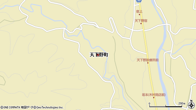 〒313-0351 茨城県常陸太田市天下野町の地図