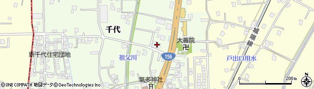 富山県砺波市千代176周辺の地図
