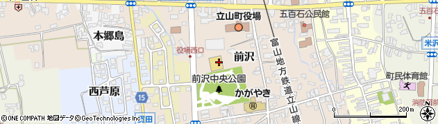 ウエルシア薬局富山立山店周辺の地図